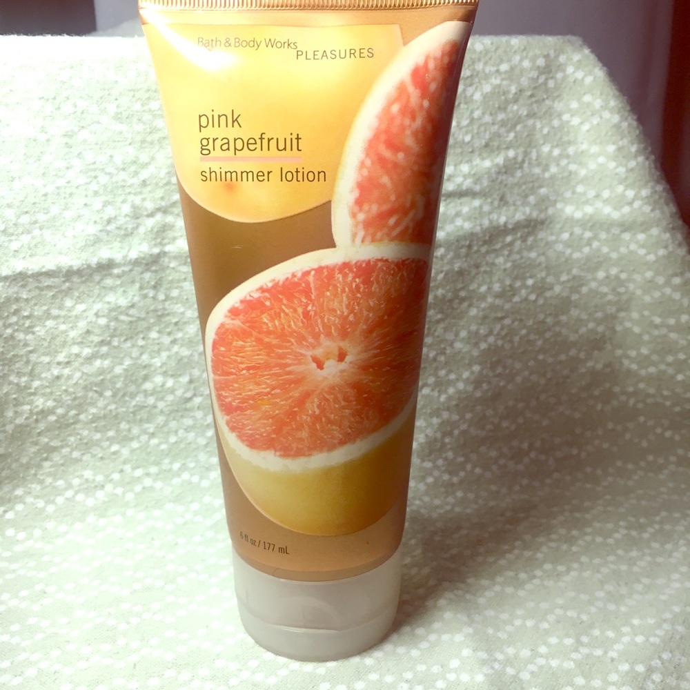 Pink grapefruit shimmer lotion